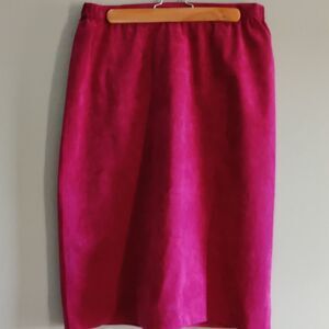 ⚓️✔️Magenta Sueded A Line Skirt